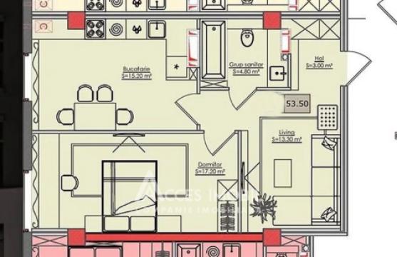 Estate Invest! Bloc Nou! Ciocana, str. Bucovina, 1 cameră + living. În construcție!: 2