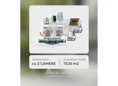 New Block! Botanica, Grădina Botanică street, 2 rooms + living room. White version! View!: 6