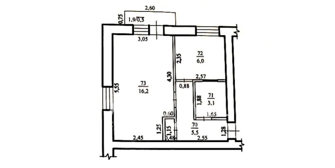 Квартира, Центр, ул. Арменяскэ, 1 комната.: 23