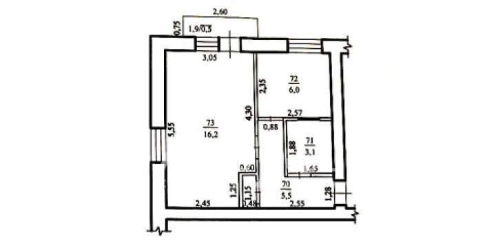 Квартира, Центр, ул. Арменяскэ, 1 комната.: 23