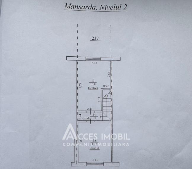 Botanica, str. Independenței, 2 camere + living. Autonomă!: 8
