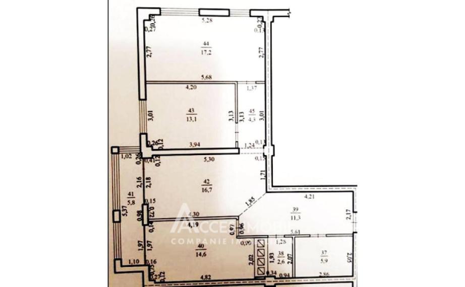 Ecovzor! New Block! Poșta Veche, Iazului street, 3 rooms + living room. Eurorepair! White Version! Middle position!: 6