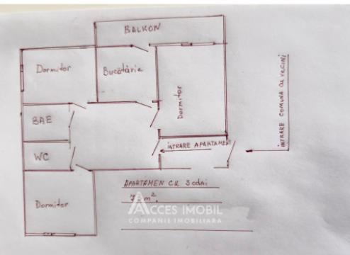 Botanica, Ioan Voda Viteazul street, 3 rooms. Middle location!: 9