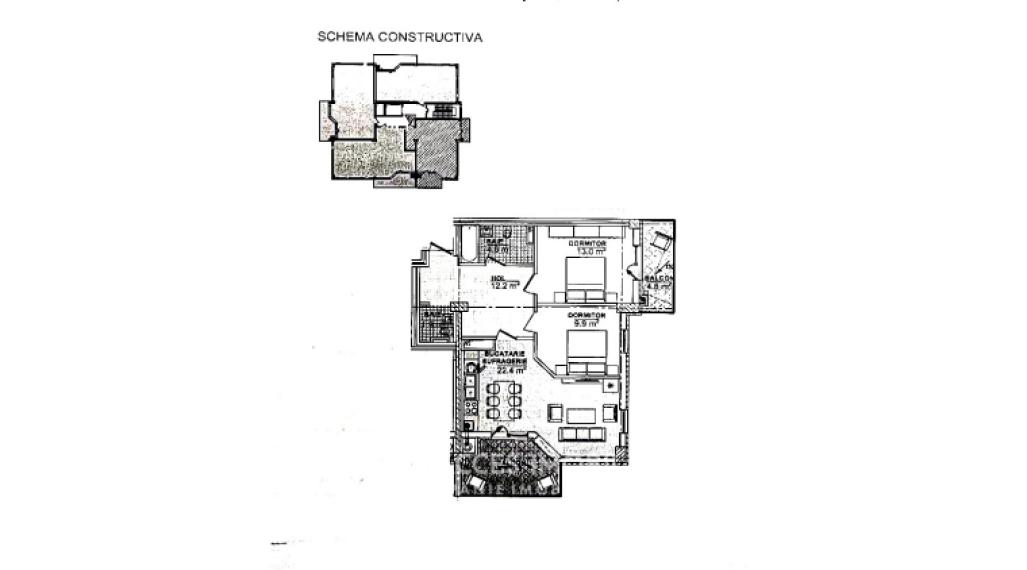 Satul German! Bloc nou! 2 camere + living. În construcție!: 11