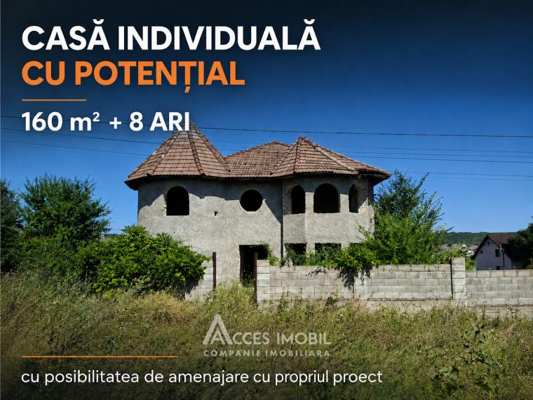 Casă în 2 niveluri! Ghidighici, str. Alba Iulia, 5+ camere + living, 160m² + 8 ari. În construcție!: 0