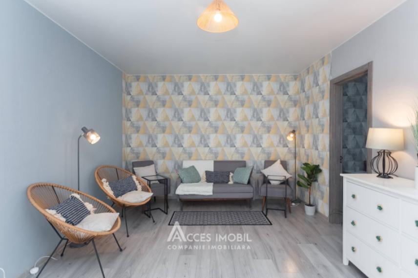 Telecentru, str. Drumul Viilor, 2 camere + living. Euroreparație! Localizare de mijloc/bilaterală!: 2