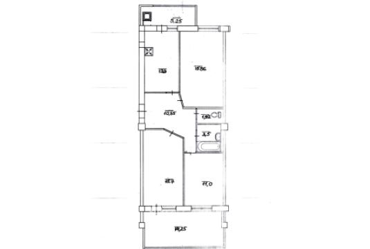 Orizont! Bloc Nou! Buiucani, str. Alba-Iulia, 3 camere + living. Localizare de mijloc!: 14