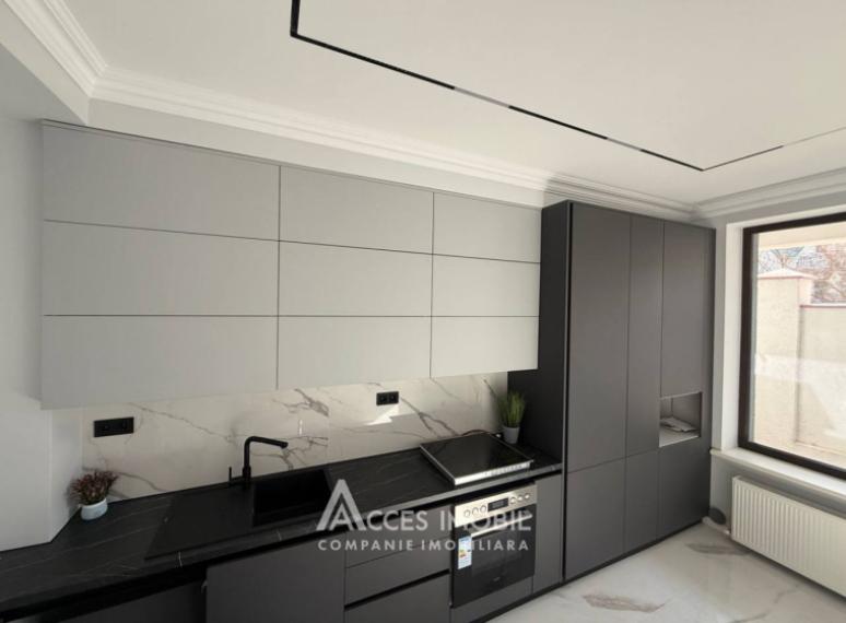 Chirie! Bloc Nou! Centru, str. Zamfir Arbore, 1 cameră + living, 54m². Reparație Premium! Încălzire autonomă!: 2