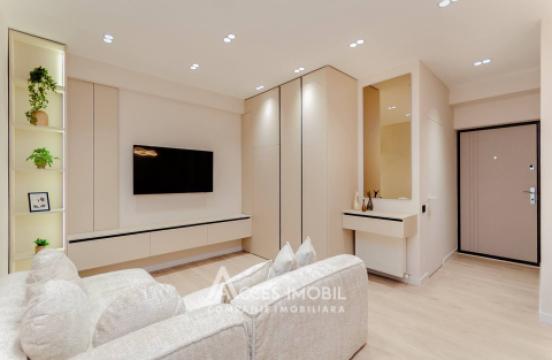 Bloc Nou! Durlești, str. Tudor Vladimirescu, 1 cameră + living. Reparație Premium!: 5