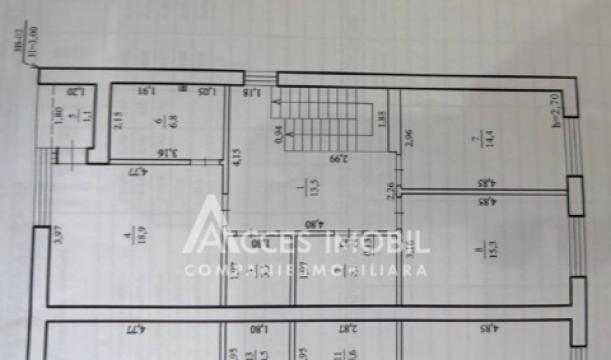 TownHouse în 3 niveluri! Durlești, str-la Codrilor, 4 camere + living, 250m² + 2 ari. Varianta albă! Încălzire autonomă!: 6