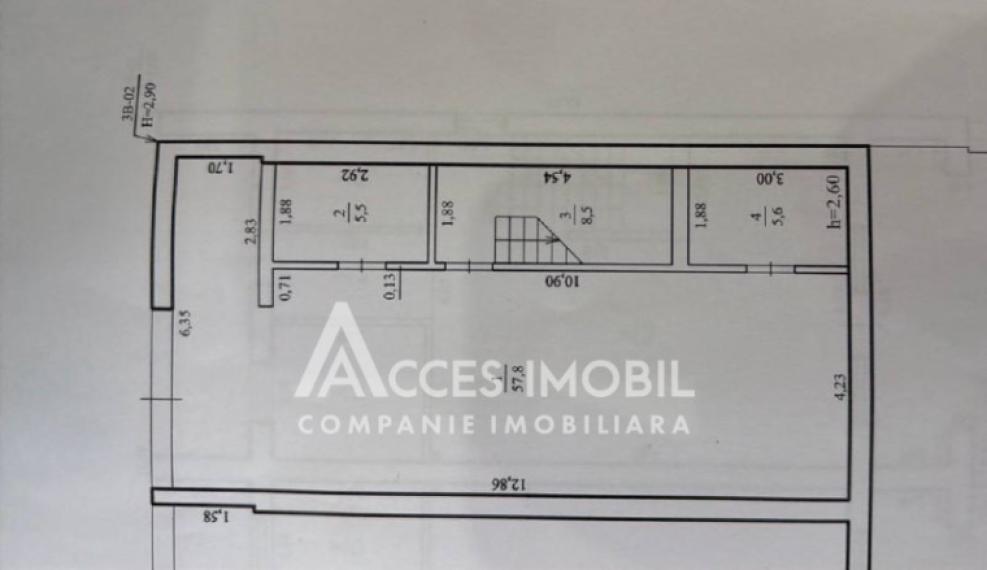 TownHouse în 3 niveluri! Durlești, str-la Codrilor, 4 camere + living, 250m² + 2 ari. Varianta albă! Încălzire autonomă!: 8