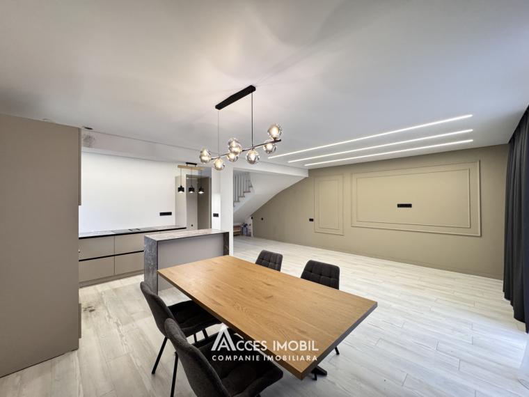 Rent! Duplex in 2 levels! Durlești, Podgorenilor street, 3 rooms + living room, 140m² + 3 ares. Premium renovation!: 3