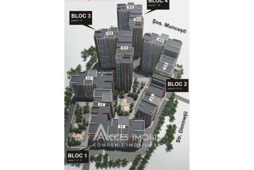 Bloc Nou! Botanica, str. Cetatea Albă, 2 camere + living. În construcție!: 2