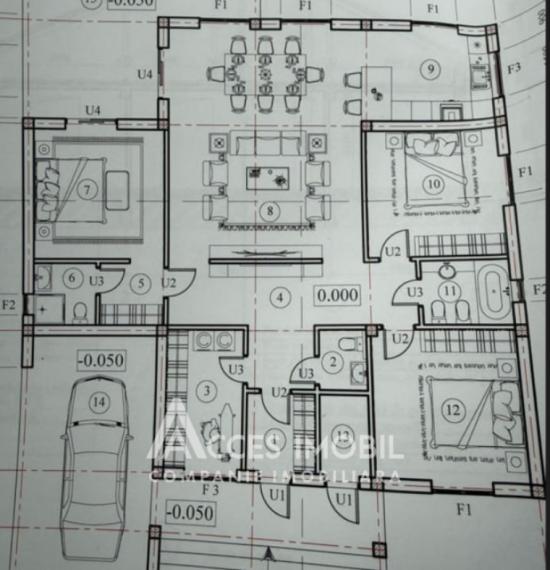 Casă! Sîngera, str. Dealul Leului, 3 camere + living, 230m2 + 8 ari!: 1