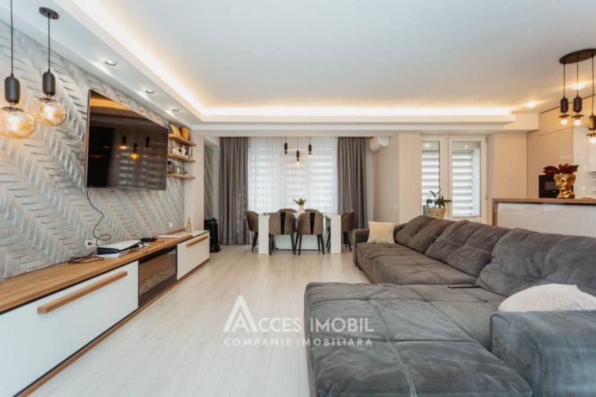 Comalion! Bloc Nou! Centru, str. Albișoara, 3 camere + living. Euroreparație!: 0