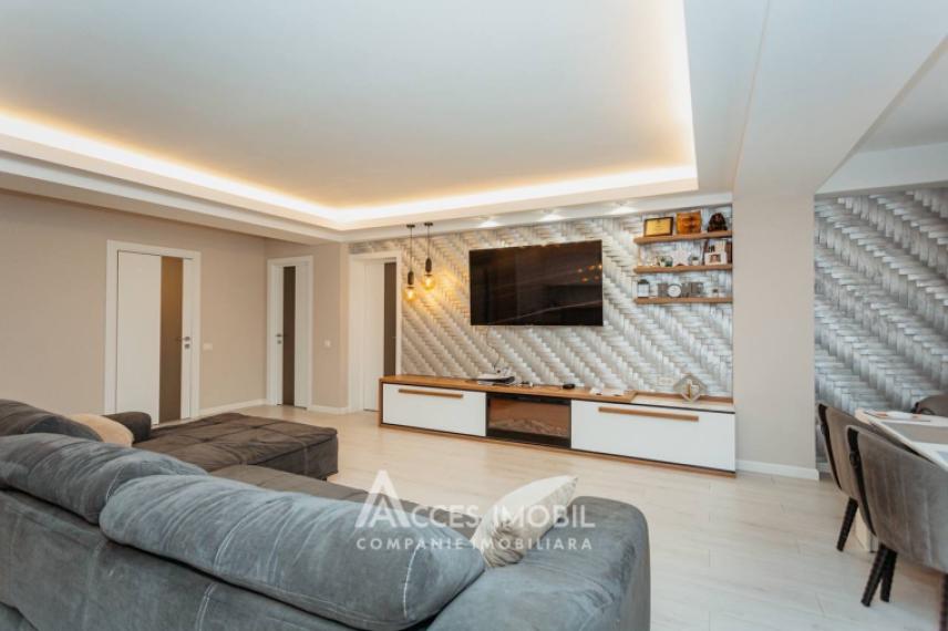 Comalion! Bloc Nou! Centru, str. Albișoara, 3 camere + living. Euroreparație!: 3