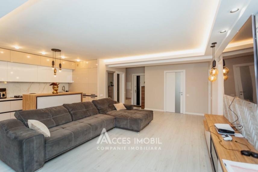 Comalion! Bloc Nou! Centru, str. Albișoara, 3 camere + living. Euroreparație!: 4