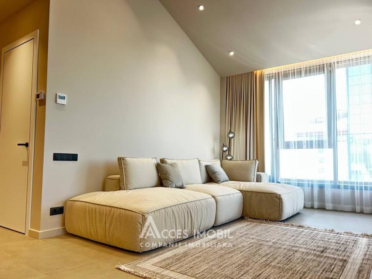 Penthouse! Chirie! Bloc nou! Centru, str. M.Varlaam, 2 camere + living! Euroreparație!: 2