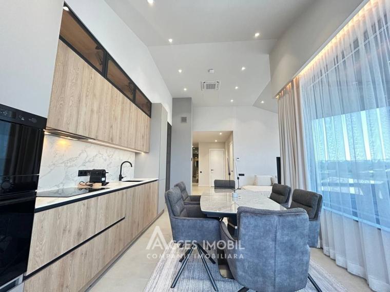 Penthouse! Chirie! Bloc nou! Centru, str. M.Varlaam, 2 camere + living! Euroreparație!: 9