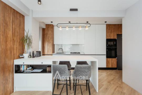 Inamstro! Bloc Nou! Ciocana, bd. Mircea cel Bătrân, 2 camere + living. Terasă 15m²! Euroreparație! De mijloc!: 3