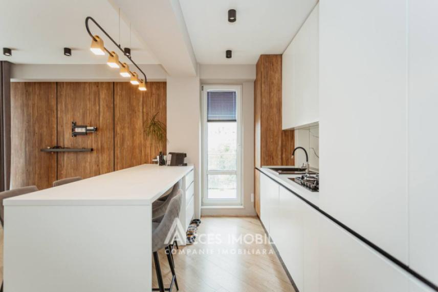 Inamstro! Bloc Nou! Ciocana, bd. Mircea cel Bătrân, 2 camere + living. Terasă 15m²! Euroreparație! De mijloc!: 6