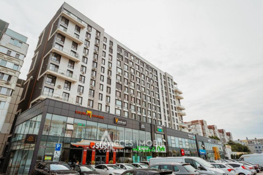 Inamstro! Bloc Nou! Ciocana, bd. Mircea cel Bătrân, 2 camere + living. Terasă 15m²! Euroreparație! De mijloc!: 20