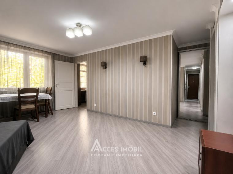 Râșcani, str. Dumitru Râșcanu, 2 camere + living. Euroreparație! Localizare de mijloc!: 3
