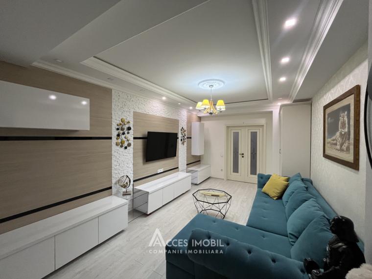 Kirsan! Bloc Nou! Telecentru, str. Constantin Vârnav, 2 camere + living. Euroreparație! Priveliște!: 1