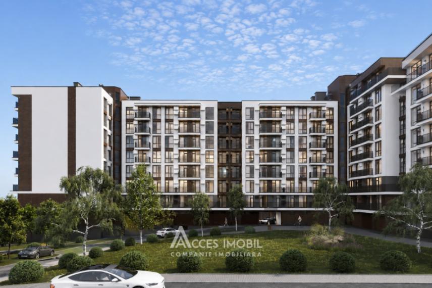 Astercon! Bloc Nou! Durlești, str. Durlești, 2 camere + living. De mijloc!: 0