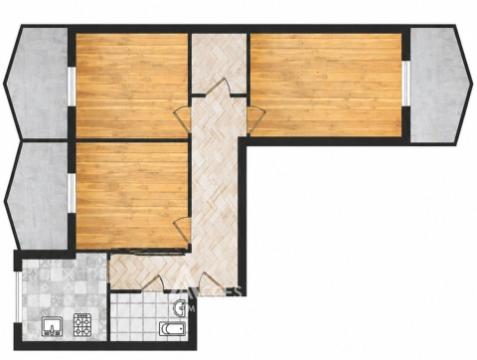 Botanica, bd. Traian, 3 camere. Seria Varnița! Încălzire autonomă! Localizare bilaterală!: 19