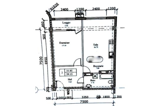 Inamstro! Bloc nou! str. Ion Dumeniuc, Ciocana, 1 cameră + living. Variantă Albă!: 5