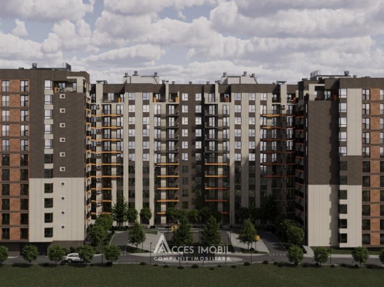 Solomon Construct Дурлешты | 1 комната | 37 м² | эт. 7/9 | Белый вариант: 3