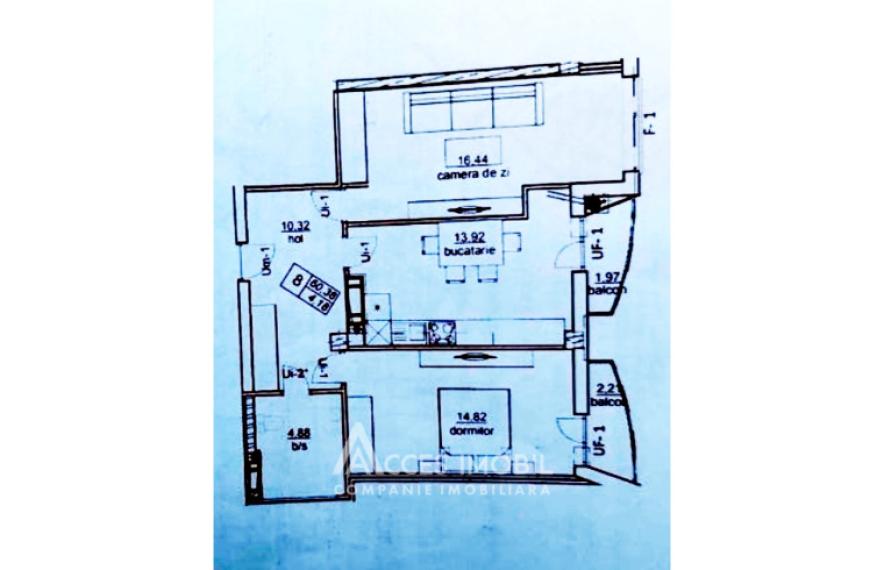 Boiar House! Bloc Nou! Durlești, str. Nicolae Dimo, 2 camere + living.: 4
