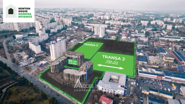 Newton House! Bloc Nou! Botanica, str. Grădina Botanică, 3 camere. Varianta albă! Localizare de mijloc!: 1