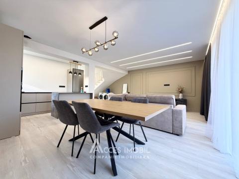Rent! Duplex in 2 levels! Durlești, Podgorenilor street, 3 rooms + living room, 140m² + 3 ares. Premium renovation!: 1