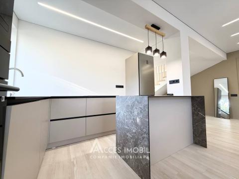 Rent! Duplex in 2 levels! Durlești, Podgorenilor street, 3 rooms + living room, 140m² + 3 ares. Premium renovation!: 4
