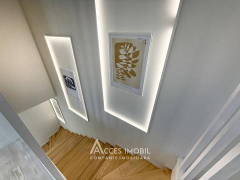 Rent! Duplex in 2 levels! Durlești, Podgorenilor street, 3 rooms + living room, 140m² + 3 ares. Premium renovation!: 14