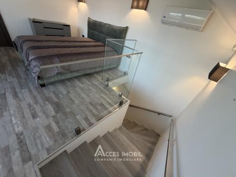 Аренда! Дом в 2 уровня! Кодру, ул. Кобзарилор, 1 комната + гостиная, 45м² + 1 сотка. Евроремонт!: 4