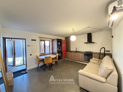 Аренда! Дом в 2 уровня! Кодру, ул. Кобзарилор, 1 комната + гостиная, 45м² + 1 сотка. Евроремонт!: 6