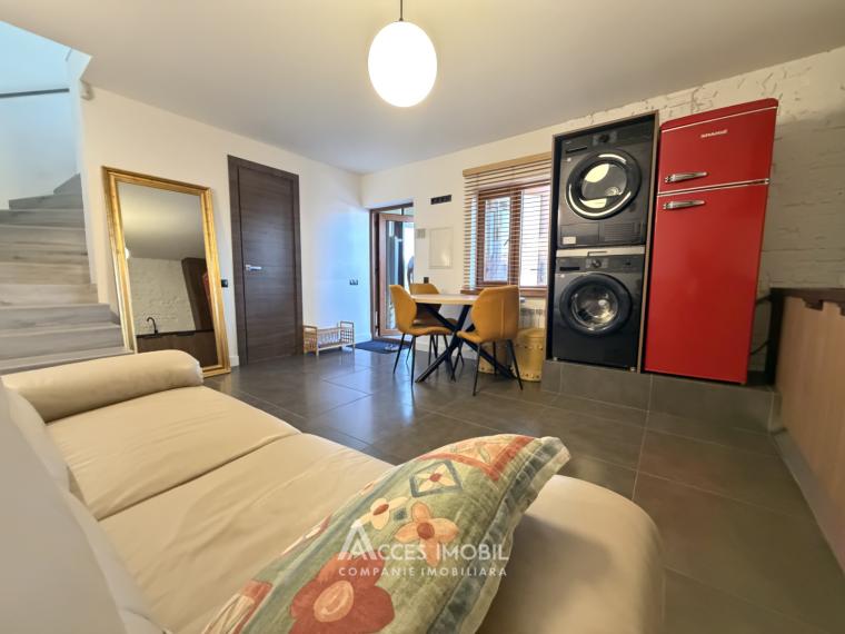Аренда! Дом в 2 уровня! Кодру, ул. Кобзарилор, 1 комната + гостиная, 45м² + 1 сотка. Евроремонт!: 7