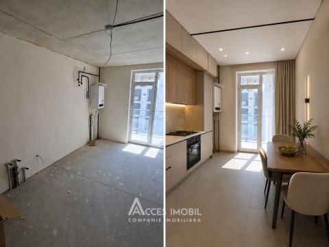 Golban Trade! New Block! Durlesti, Regina Elisabeta street, 2 rooms + living room. White version!: 2
