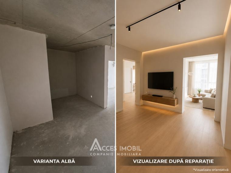 Golban Trade! New Block! Durlesti, Regina Elisabeta street, 2 rooms + living room. White version!: 6