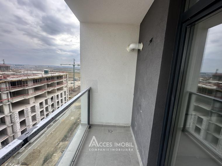 Bloc Nou! Durlești, str. Regina Elisabeta, 2 camere + living. Euroreparație! De mijloc!: 8