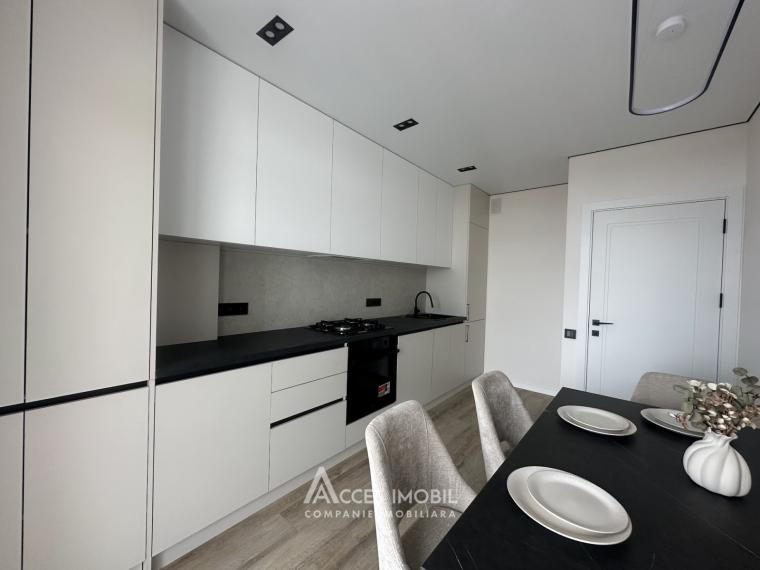 Bloc Nou! Durlești, str. Regina Elisabeta, 2 camere + living. Euroreparație! De mijloc!: 4