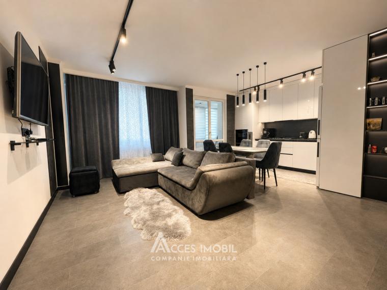 Exfactor! Bloc Nou! Buiucani, str. Ion Buzdugan, 2 camere + living. Euroreparație! Localizare bilaterală!: 4