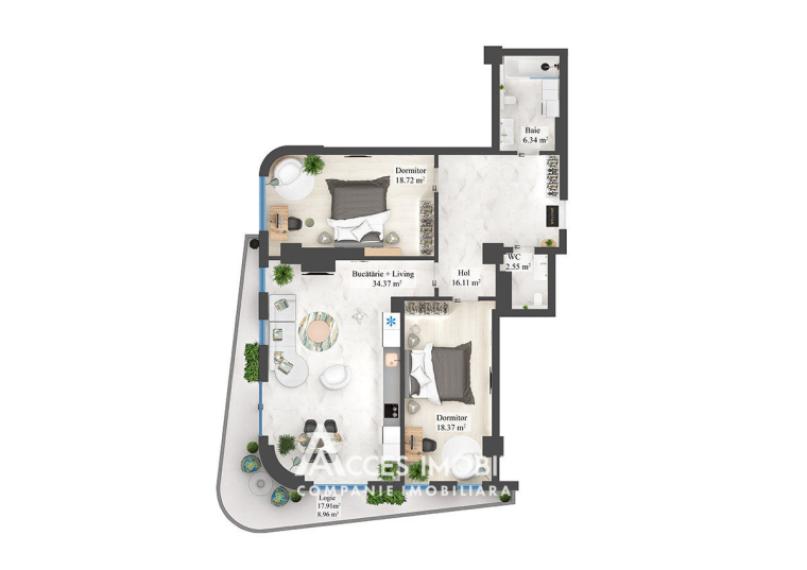 Bloc Nou! Râșcani, str. Pietrăriei, 3 camere. În construcție!: 4