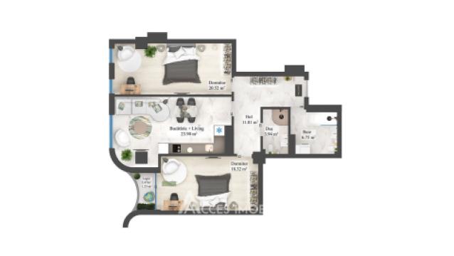 Râșcani, str. Pietrăriei, 2 camere. Încălzire autonomă! Localizare de mijloc!: 4