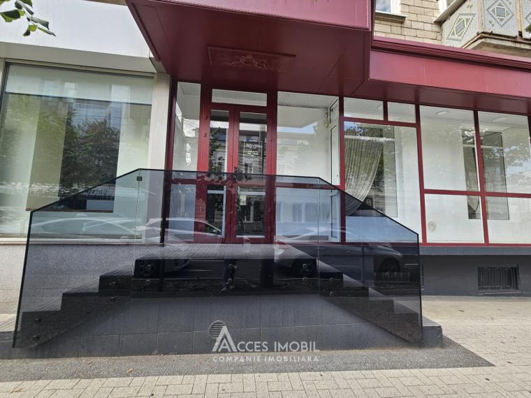 Chirie! Spațiu comercial, Centru, str. Alexandr Pușkin, 67m². Euroreparație! Încălzire autonomă!: 0