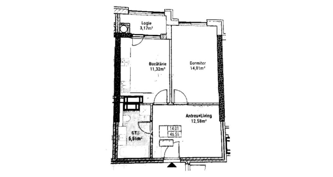 New Block! Durlesti, Regina Elisabeta Street, 1 room + living room. White version!: 2