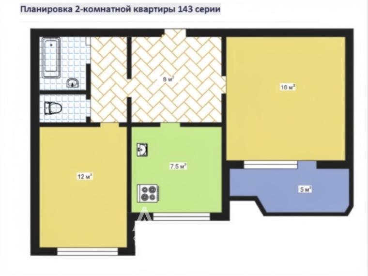 Botanica, Valea Crucii street, 2 rooms. Eurorepair! Series 143!: 2